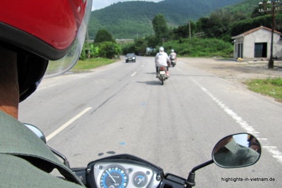 auf dem Motorrad in Vietenam